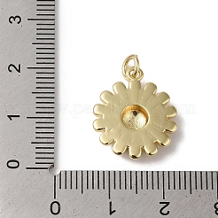 Emaille-Anhänger aus Messing mit Gestellbeschichtung&nbsp;KK-B092-28G