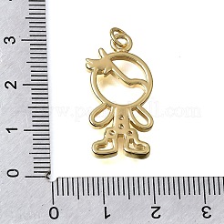 Pendentifs en laiton zircon cubique transparent&nbsp;CU-CBA637A-06G-A