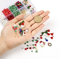 Kits de fabrication de bijoux sur le thème de noël bricolage&nbsp;DIY-YW0002-78