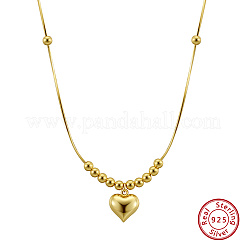 925 Halskette aus Sterlingsilber mit Anhänger für Frauen&nbsp;NJEW-A048-01G