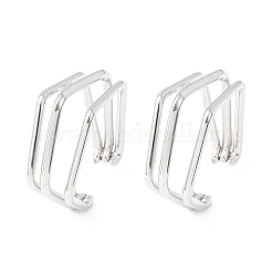 Pendientes de acero inoxidable 304 con triple pentágono&nbsp;EJEW-K268-88P