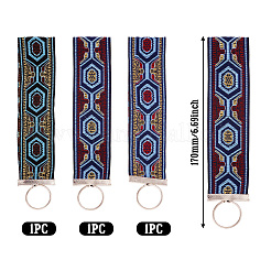 3 portachiavi con nastro in poliestere vintage&nbsp;KEYC-TAC00048