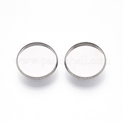Supports de cabochons de broche en acier inoxydable 304&nbsp;STAS-E547-08D-P
