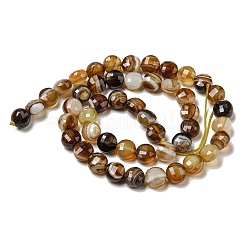 Brins de perles d'agate à bandes naturelles&nbsp;G-K351-A09-02