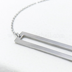 Rechteckige Gliederarmbänder aus Edelstahl 304 für Damen&nbsp;WGBCBC2-01