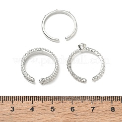 3 juego de anillos brazalete de aleación con micro circonitas cúbicas engastadas&nbsp;CU-CBAF5DC-01P