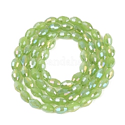 Galvanisierte imitatorische Jade Glasperlen Stränge&nbsp;GL-N002-01A-C03