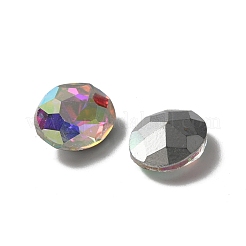 Cabochons en verre avec strass de dos avec point&nbsp;DIY-WH0043-57B-01