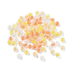 100 Stück transparente Glasperlen mit farbigen Innenseiten&nbsp;GLAA-P061-01D