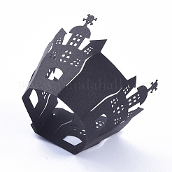 Envoltorios para cupcakes de halloween del castillo&nbsp;CON-G010-D02