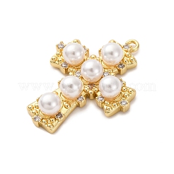 Pendentifs avec zircon cubiques à micro-pavés en laiton&nbsp;LS-KK-F895-10G