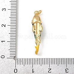 Pendentifs d'émail en laiton &nbsp;KK-L255-03G-A