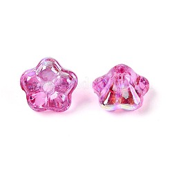 Chapelets de perles en verre transparent électrolytique&nbsp;EGLA-N055-03A-06