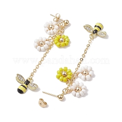Boucles d'oreilles pendantes en alliage d'émail&nbsp;EJEW-TA00498