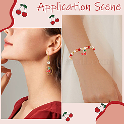 60pcs pendentifs en émail en alliage&nbsp;FIND-SC0017-33P