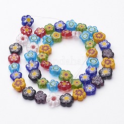 Handgemachte Millefiori-Glasperlen Stränge&nbsp;LAMP-J035-8mm-M