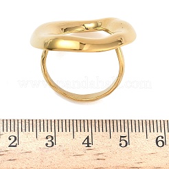 Anillos abiertos ajustables de acero inoxidable 304 para mujer&nbsp;RJEW-Z122-03G-03