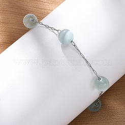 Bracciali a catena in acciaio inossidabile 304&nbsp;BJEW-C094-01P-05