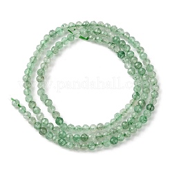 Naturales verdes fresa de cuarzo hebras de abalorios&nbsp;G-Z034-A02-02