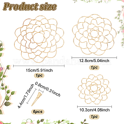 Deckel für Blumenarrangementeinsätze aus Eisen&nbsp;TOOL-WH0155-133
