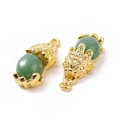 Legierung mit Glas-Jade-Anhängern&nbsp;FIND-G047-06G-02