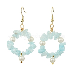 Pierre naturelle perles pendentif Boucles d'oreilles&nbsp;EJEW-JE07215