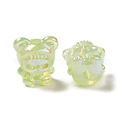 Placage uv perles acryliques irisées arc-en-ciel&nbsp;LS-PACR-M002-01B