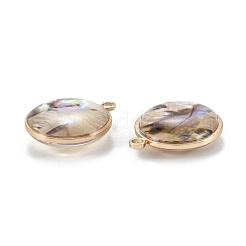 Natur Paua Muschel Anhänger&nbsp;KK-K252-06G-02