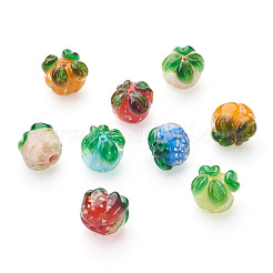 30pcs 6 Farben handgemachte Bunte Malerei-Perlen&nbsp;LAMP-CD0001-12