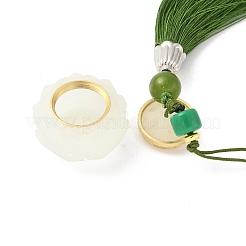 Colgantes decorativos con bolas de incienso de loto de resina&nbsp;HJEW-D300-01A-01PG