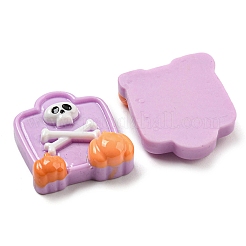 Cabochons décodés en résine opaque d'Halloween&nbsp;CRES-H002-02B