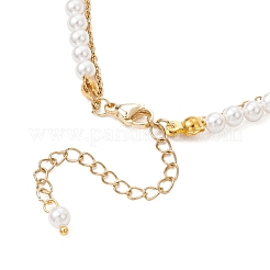 Bracelets multi-rangs en perles rondes de coquillage pour femmes&nbsp;BJEW-JB12035-01