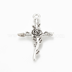 Pendente in lega stile tibetano&nbsp;X-TIBE-Q075-63AS-LF