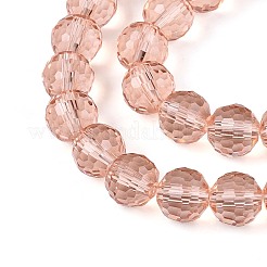 Chapelets de perles en verre transparent&nbsp;GLAA-R095-8mm-34