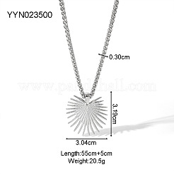 Colliers hip-hop rétro avec pendentif en acier inoxydable 304&nbsp;OC7318-3