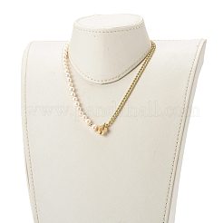 Collane a catena in ottone smaltato&nbsp;NJEW-JN03482-02