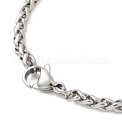 Bracelets à chaîne en acier inoxydable 304 résistant au ternissement&nbsp;BJEW-M187-12-F