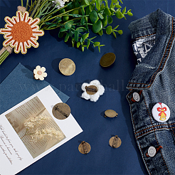60 Stück 2 Stile Eisenbroschen-Basiseinstellungen&nbsp;FIND-NB0007-19