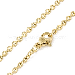 Collier chaîne en acier inoxydable 304 plaqué sous vide PVD pour hommes et femmes&nbsp;STAS-E001-14G
