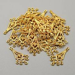 Legierung Kronleuchter Komponente Verbinder Strass Einstellungen&nbsp;FIND-WH0111-695G-12