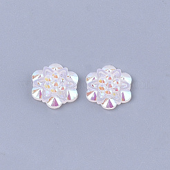 Cabochons rhinestone di resina&nbsp;X-CRES-T012-04