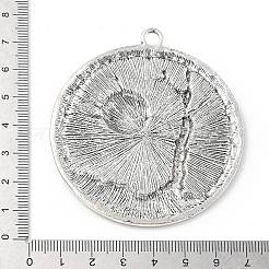 Gros pendentifs en alliage de style tibétain&nbsp;TIBEP-F077-01B