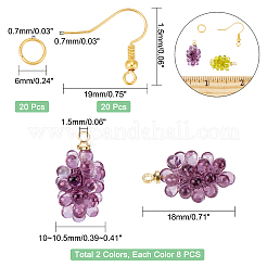 DIY baumeln Ohrring machen Kits&nbsp;DIY-CA0002-68