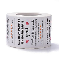 Quadratisches Papier danken Ihnen Aufkleber&nbsp;X-DIY-C042-02