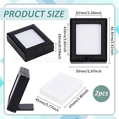 Contenitore di monili di plastica&nbsp;ODIS-WH0043-130B