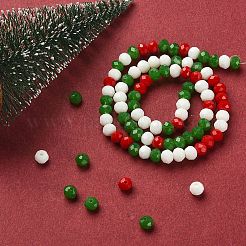 Glasperlenstränge zum Thema Weihnachten&nbsp;GLAA-YW0001-82B