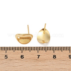 Componenti per orecchini a bottone in acciaio inossidabile 304&nbsp;STAS-Z127-01G