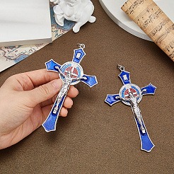 Große Anhänger aus Emaille aus Zinklegierung&nbsp;FIND-WH0367-706C