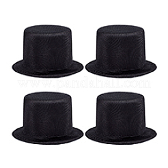 Runde Fascinator-Hutbasis aus Eva-Polyester-Stoff für Puppen&nbsp;DIY-WH0591-368B