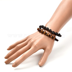 Braccialetti di perline intrecciati in pietra per uomo donna&nbsp;BJEW-JB06739